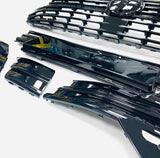 T6.1 Startline to Highline bumper upgrade kit (Twin rear doors) led fog kit & gloss black splitter V2