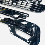 T6.1 Startline to Highline bumper upgrade kit (Twin rear doors) led fog kit & gloss black splitter V2