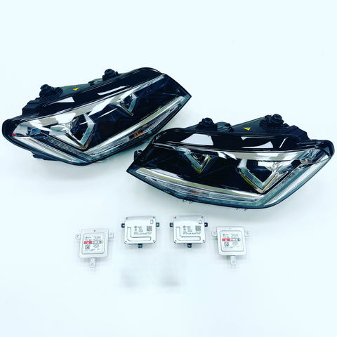 Caddy MK4 15-19 Genuine VW DRL Xenon Headlights (Includes all modules & Osram bulbs) RHD