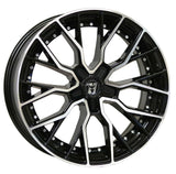 Wolfrace 71 Munich GTR Custom 20" Wheels & Tyres .  Black & polished