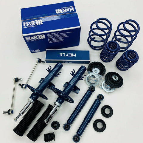 VW T5 T5.1 T6 H&R 50mm Lowering Springs & Meyle Suspension Kit Transporter 03 On
