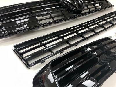VW T6 Sportline Lower Spoiler & Gloss Black Upper + Lower Grilles, Badges NEW