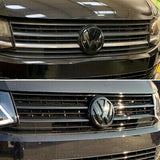 VW T6 Sportline Lower Spoiler & Gloss Black Upper + Lower Grilles, Badges NEW
