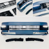T6 Front Bumper Primed Gloss Black Drl Kit Radar Transporter 15 On