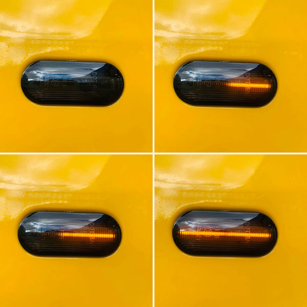 T5 & T5.1 Dynamic side repeaters. Transporter , Caddy , Golf . Chrome