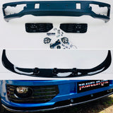 T5.1 Sportline Lower Spoiler Gloss Black Splitter & Led Fog Light Kit