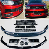T6 Sportline Lower Spoiler, Gloss Black Splitter & Lower + Upper Grilles NEW
