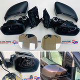 Caddy Life Genuine VW wing mirrors upgrade (fits 2004 onwards) electric heated gloss black mirror covers