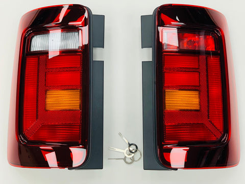 Caddy Rear Lights Genuine Tinted RHD Pair Upgrade To 2015 Onwards Style