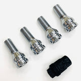 VW Caddy Locking Wheel Nut Set Premium Quality M14X1.5 2004 Onwards