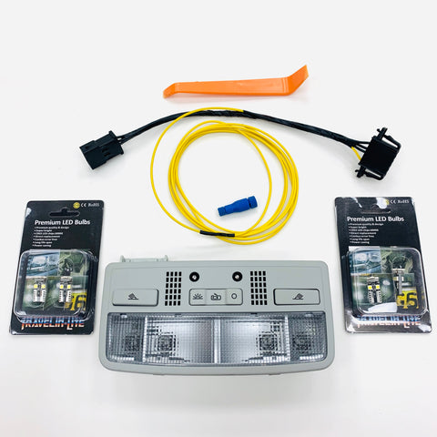 VW T5 T5.1 T6 Caddy Amarok W8 Interior Light Unit Upgrade Kit Transporter 03 On