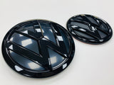 VW Caddy MK4 15-20 Front & Rear Gloss Black Badges