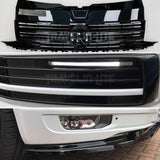 T6 Gloss Black Grille & Badge, Lower Grille 3pcs DRL, Splitter Styling Kit