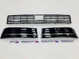 T6 Gloss Black Lower Grilles & Chrome Trims Radar Sensor Hole Brand New