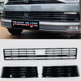 T6 Lower Gloss Black Grilles 3pcs For Vehicles With Radar Sensor 15 Onwards