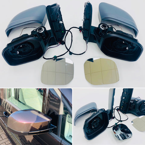 Caddy Life Genuine VW wing mirrors upgrade (fits 2004 Onwards) electric heated primed covers