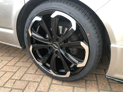 CALIBRE HAVANA 20" WHEEL & TYRE PACKAGE (BLACK/POLISHED)