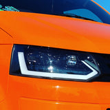 VW T5.1 Light bar headlights with dynamic indicators (Includes smoked Dynamic indicators)