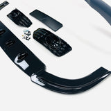 T5.1 Sportline Lower Spoiler, V2 3pc Gloss Black Splitter & Number Plate Holder (2010-2015)