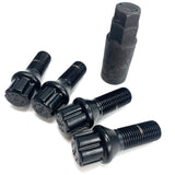 VW T5 T5.1 T6 Transporter TPi Locking Wheel Nuts (Black)
