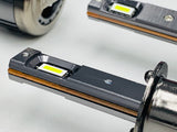 VW T5.1 DRL headlights with dynamic side indicators and full led headlight bulbs