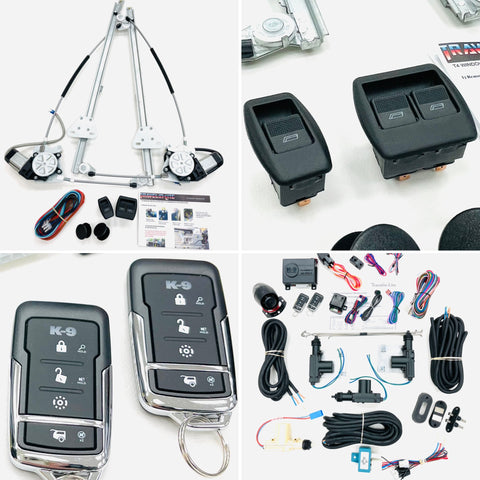 T4 Electric Window & Central Locking Kit & Alarm (twin rear)