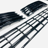 T6 Lower Gloss Black Grilles 3pcs For Vehicles With Parking sensors 15 Onwards