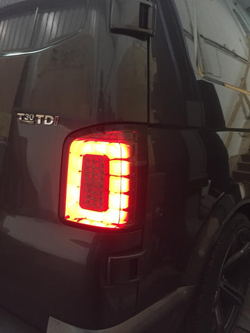 T6 Transporter Full LED rear lights Twin Rear Doors (Smoked)