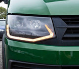 T6 LED DRL Headlights V3 Black Edition (Osram Blue intense bulbs H7 & H1)