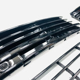 T6 Lower Gloss Black Grilles 3pcs For Vehicles With Parking sensors 15 Onwards