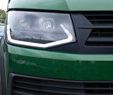 T6 LED DRL Headlights V3 Black Edition (Osram Blue intense bulbs H7 & H1)