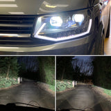 T6 LED headlight bulb package (H11 & H1) for use with aftermarket DRL headlights only