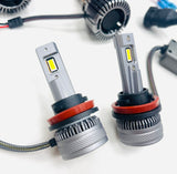 T6 LED headlight bulb package (H11 & H1) for use with aftermarket DRL headlights only