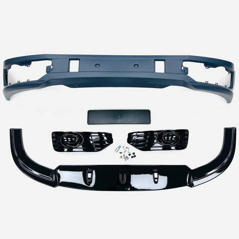 T5.1 Sportline Lower Spoiler, V2 3pc Gloss Black Splitter & Number Plate Holder (2010-2015)