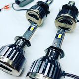 VW T5.1 DRL headlights with dynamic side indicators and full led headlight bulbs