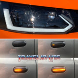 VW T5.1 Light bar headlights with dynamic indicators (Includes smoked Dynamic indicators)