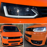 VW T5.1 Light bar headlights with dynamic indicator (New 2019 design)