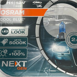 T6 LED DRL Headlights V3 Black Edition (Osram Blue intense bulbs H7 & H1)