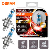 H4 Osram Night Breaker 200 (Pair) & LED side light bulbs