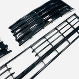 T6 Lower Gloss Black Grilles 3pcs For Vehicles With Radar Sensor & Parking sensors 15 Onwards