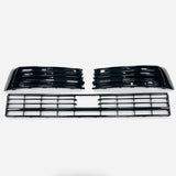 T6 Lower Gloss Black Grilles 3pcs For Vehicles With Radar Sensor & Parking sensors 15 Onwards