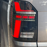 T6 Tailgate LED rear lights BLACK with dynamic indicator (T6.1 style) 2015 - 2019
