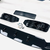 T5.1 Sportline Lower Spoiler, V2 3pc Gloss Black Splitter & Number Plate Holder (2010-2015)