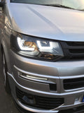 T5.1 DRL Light Bar Headlights 2010 - 2015 (With full LED bulbs dipped & main beam H1)