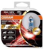 Caddy MK4 15-20 H4 Osram Night Breaker 200 & LED DRL Headlight Upgrade Bulbs Built In Fan Superb Quality