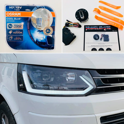 T5.1 DRL Light bar headlights with dynamic indicators & auto headlights