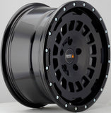 17″ TWIN MONOTUBE PROJEKT AT SWAMPER WHEEL X 4 SATIN BLACK