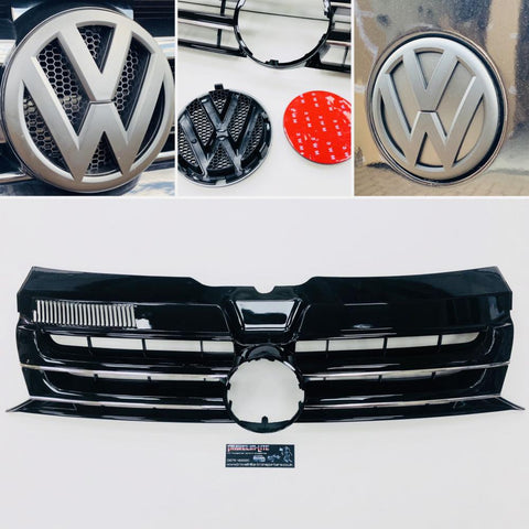 T5.1 Sportline Grille Gloss Black With Front & Rear Matte Black Badges 10-15