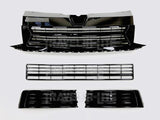 VW T6 Transporter Badgeless Grille & Lower Grilles Gloss Black Finish Brand New