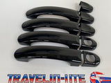 T5.1 Gloss Black Mirror Caps / Covers Door Handles, Front & Rear Badges